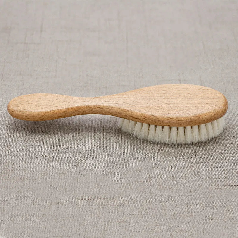 Solid Wood & Soft Wool Bristles