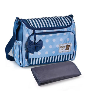 Mommy Bag Four-Piece Set – Bowknot Outing Large-Capacity Multifunctional Bag