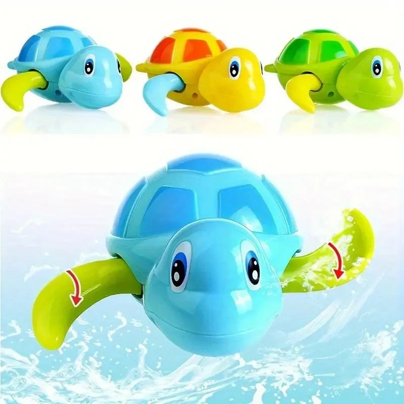 Tricolor Swimming Turtle – Fun Bath & Pool Toy