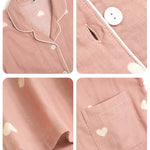 Spring & Summer Cotton Gauze Pajama Set