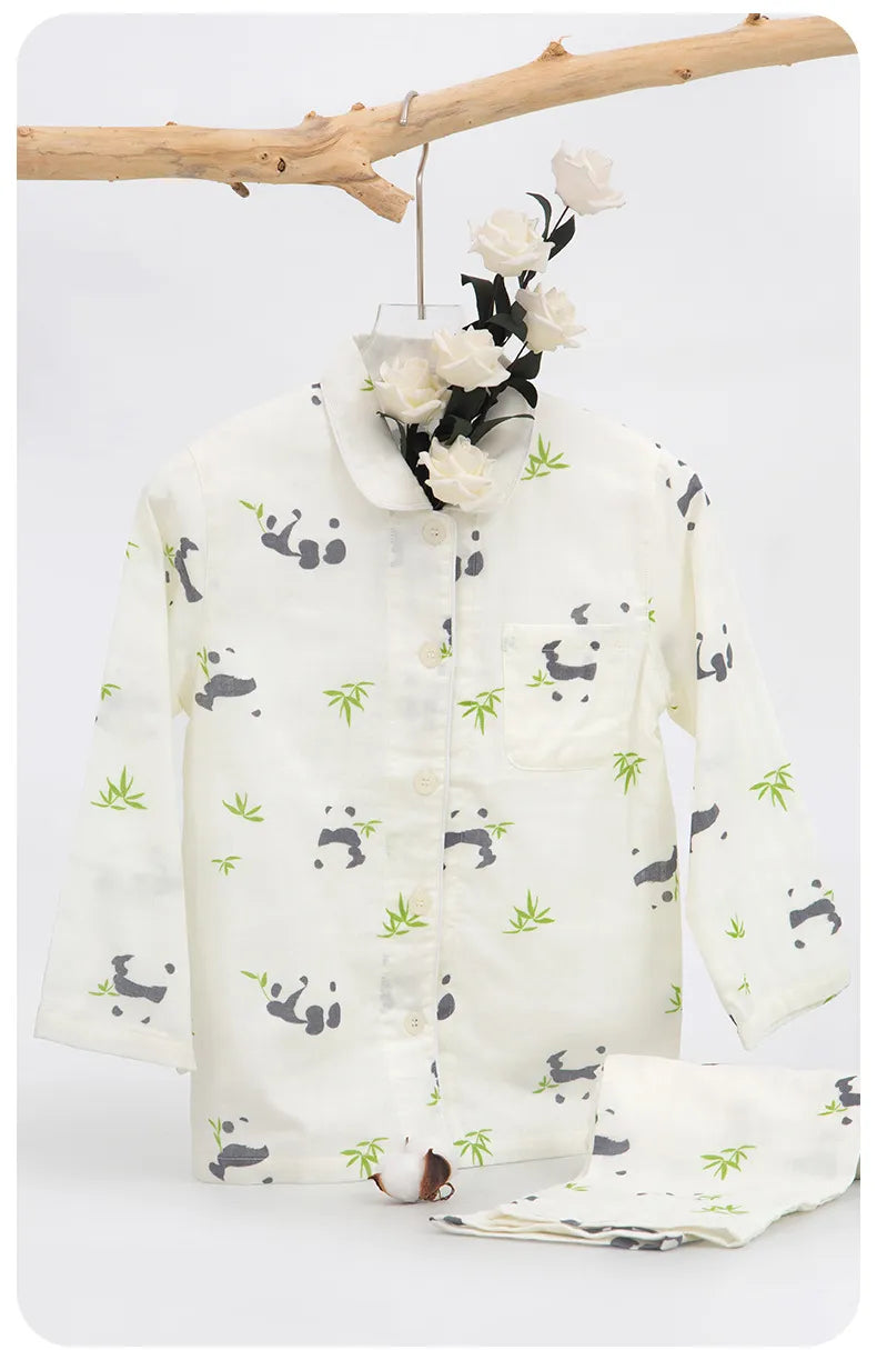 Spring & Summer Cotton Gauze Pajama Set
