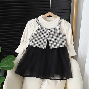 Girls Princess Vest Dress Suit – Elegant & Adorable Outfit