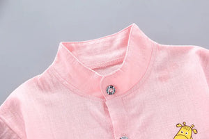 Baby Boy Short Sleeve Summer Shirt – Cute & Handsome Style