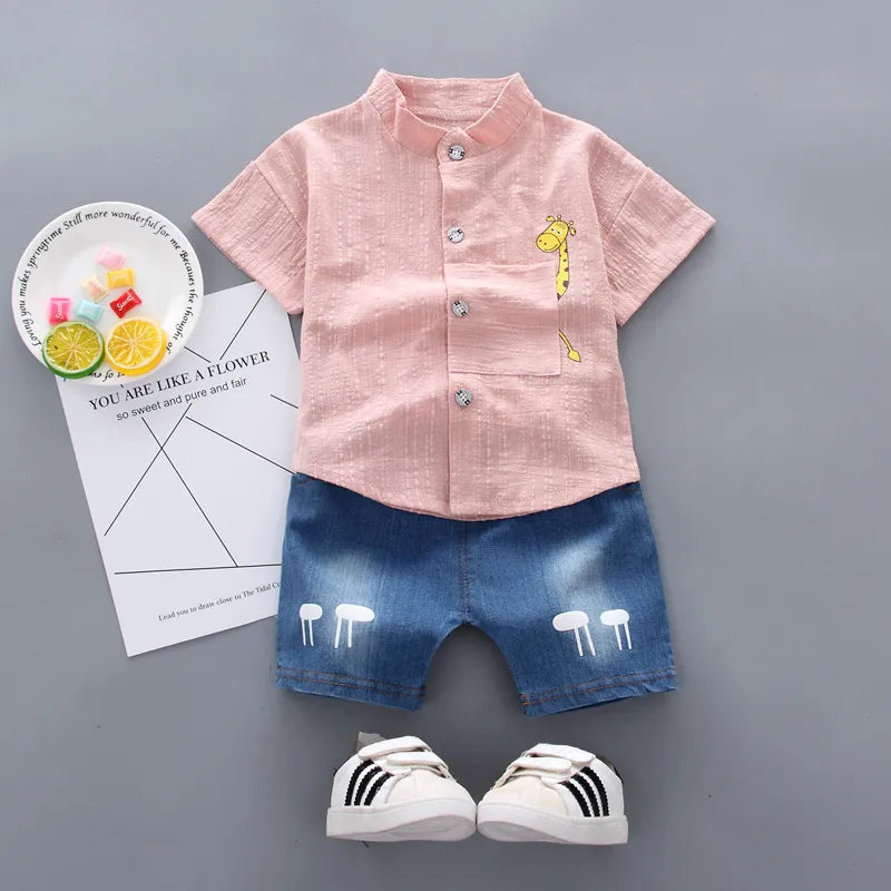 Baby Boy Short Sleeve Summer Shirt – Cute & Handsome Style