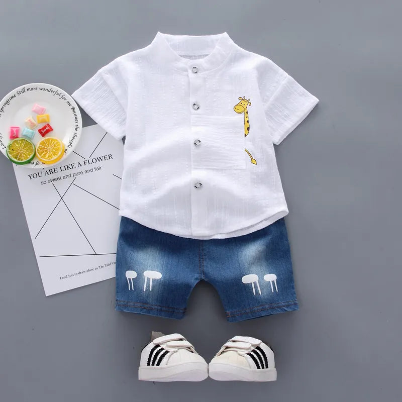 Baby Boy Short Sleeve Summer Shirt – Cute & Handsome Style