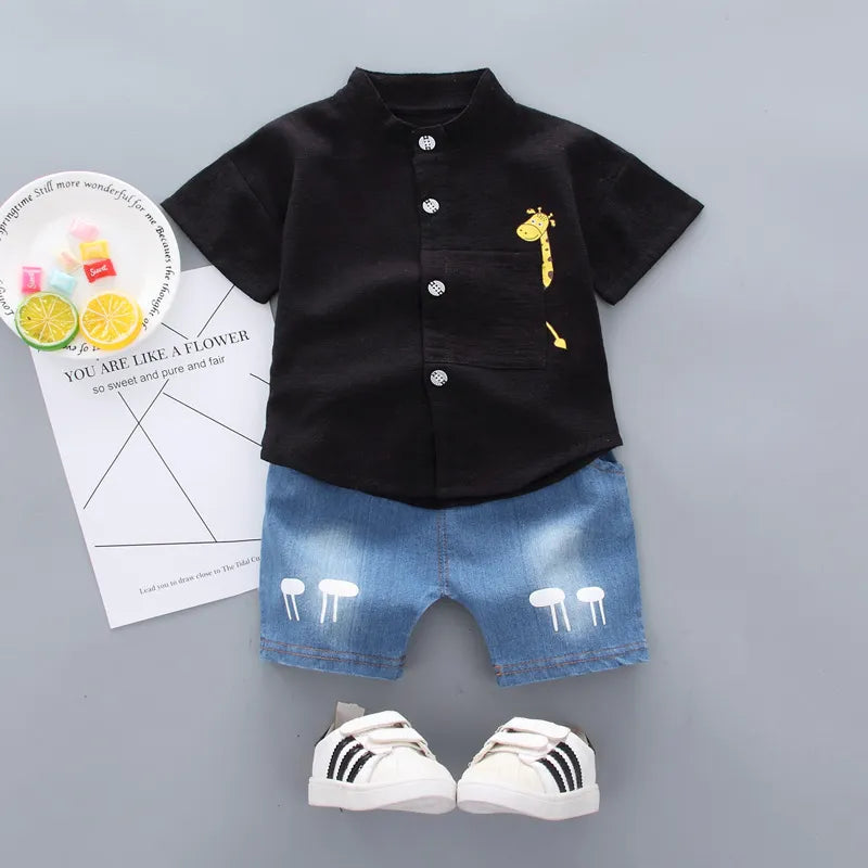 Baby Boy Short Sleeve Summer Shirt – Cute & Handsome Style