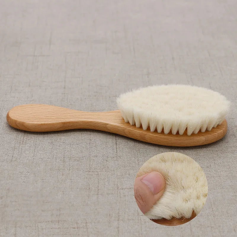 Solid Wood & Soft Wool Bristles