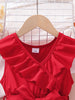 European & American Style Girl Ruffled Dress