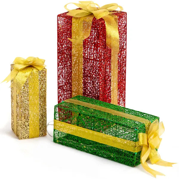 White Christmas Lighting Gift Box