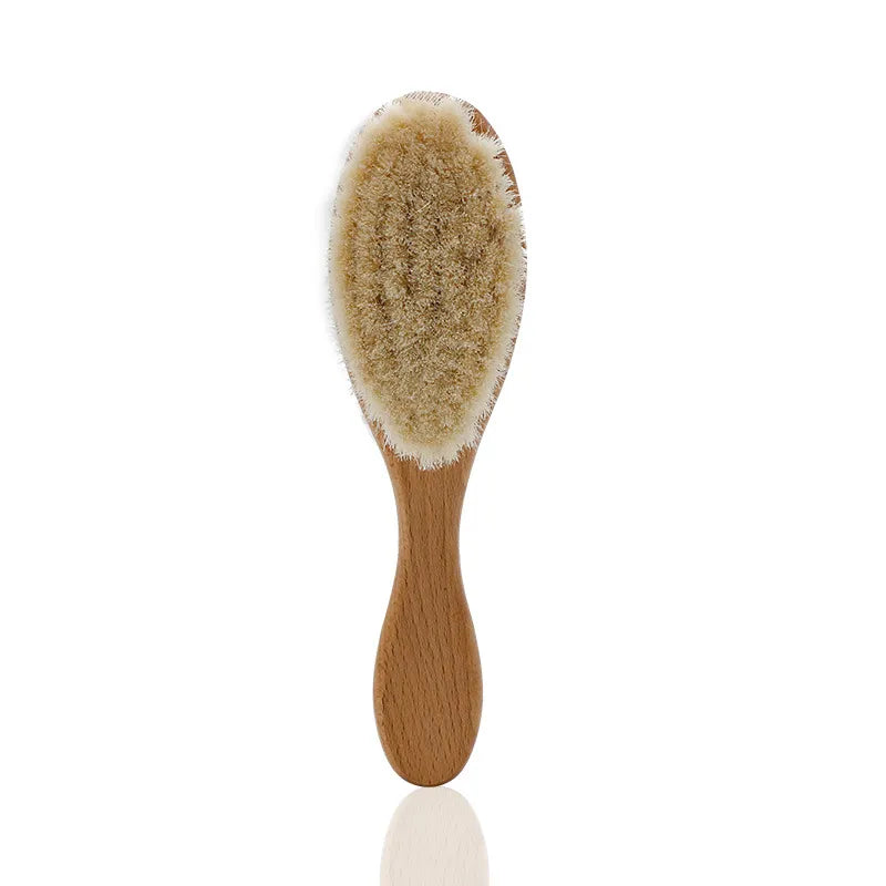 Solid Wood & Soft Wool Bristles