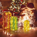 White Christmas Lighting Gift Box