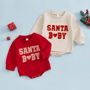 Christmas Sweatshirt Romper